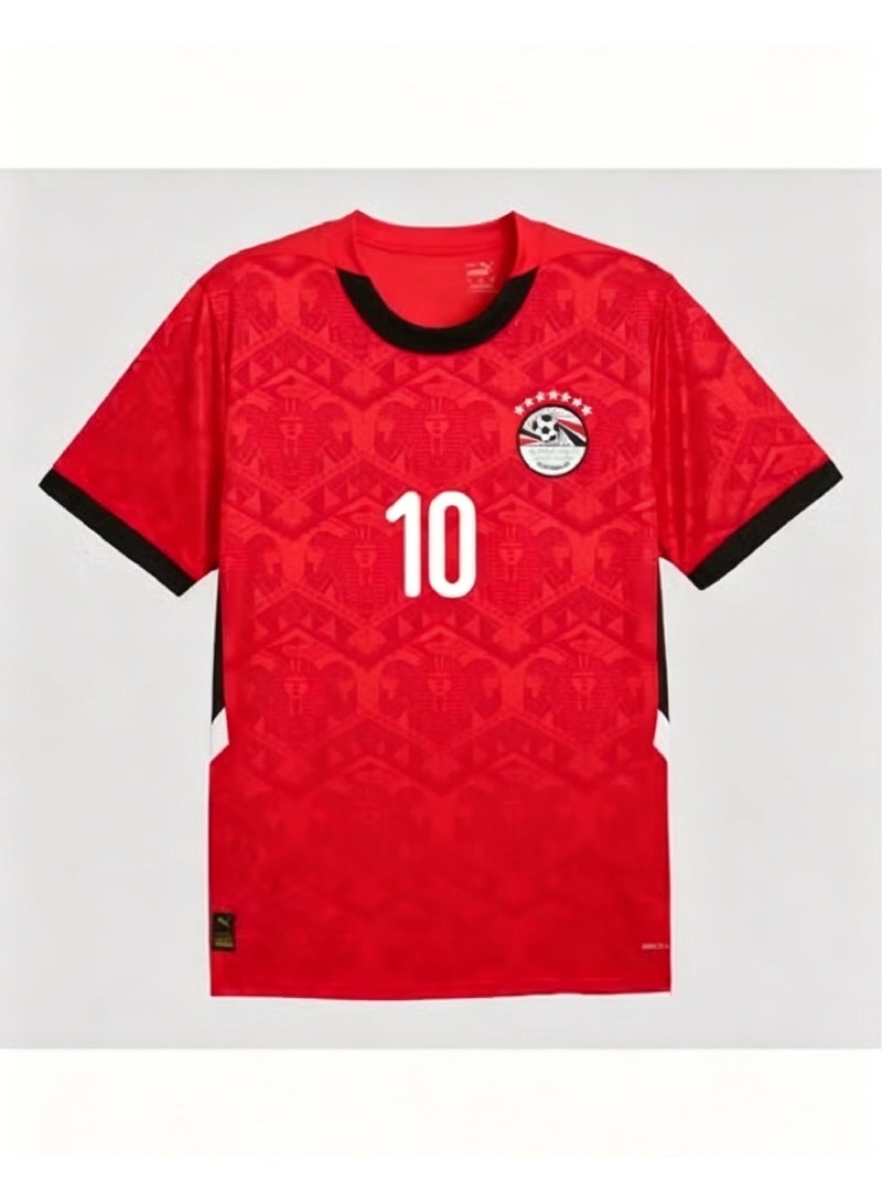 Egypt #10 Salah Home Jersey | Official Fan Version Football Shirt, Quick Drying Breathable - Image 1
