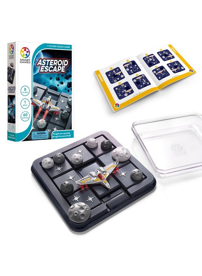 SmartGames Asteroid Escape Travel Sliding Puzzle Game Featuring 60 Challenges For Ages 8 Adult - Image 1