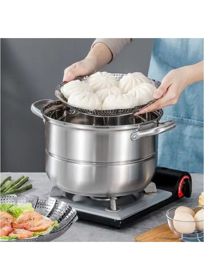 Generic Vegetable Steamer Basket, 100% Stainless Steel Steamer Insert for Veggie/Seafood Cooking/Boiled Eggs with Safety Tool - Fit for Instant Pot and Adjustable (Pack of 1)  - Image 3