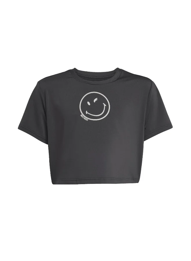 Adidas G Smi Tee Black Training T-Shirts For Junior 5-6Y