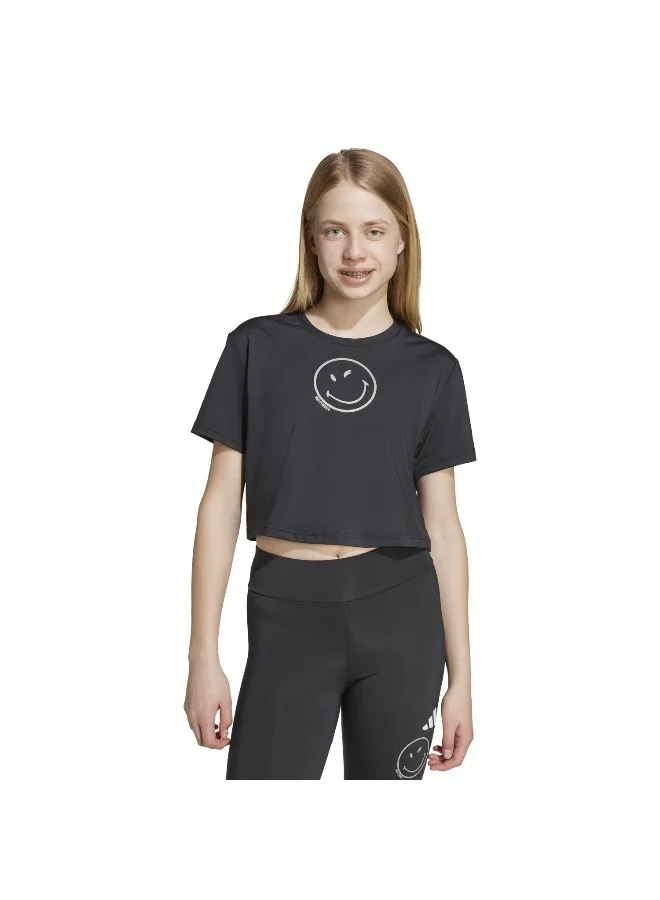 Adidas G Smi Tee Black Training T-Shirts For Junior 5-6Y