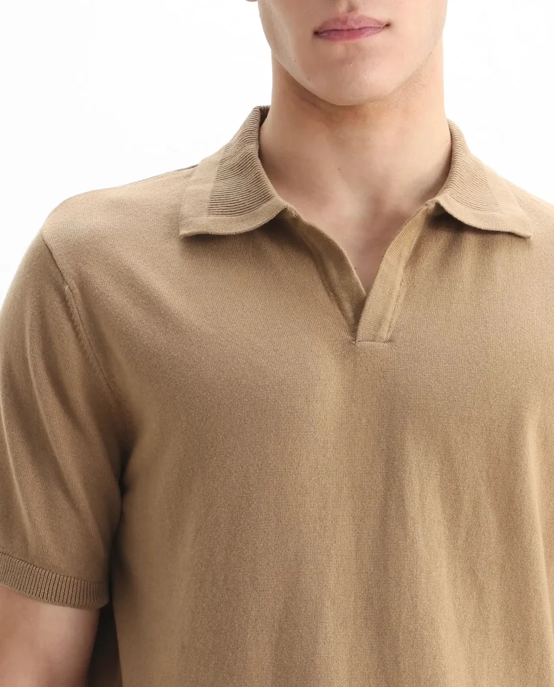 Rare Rabbit Men's Regular Fit Plain Polo