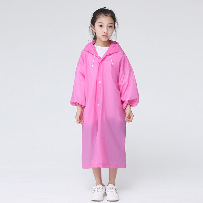 general Kids Raincoat Boys and Girls EVA One-Piece Poncho Thick Waterproof Non-Disposable - Image 1