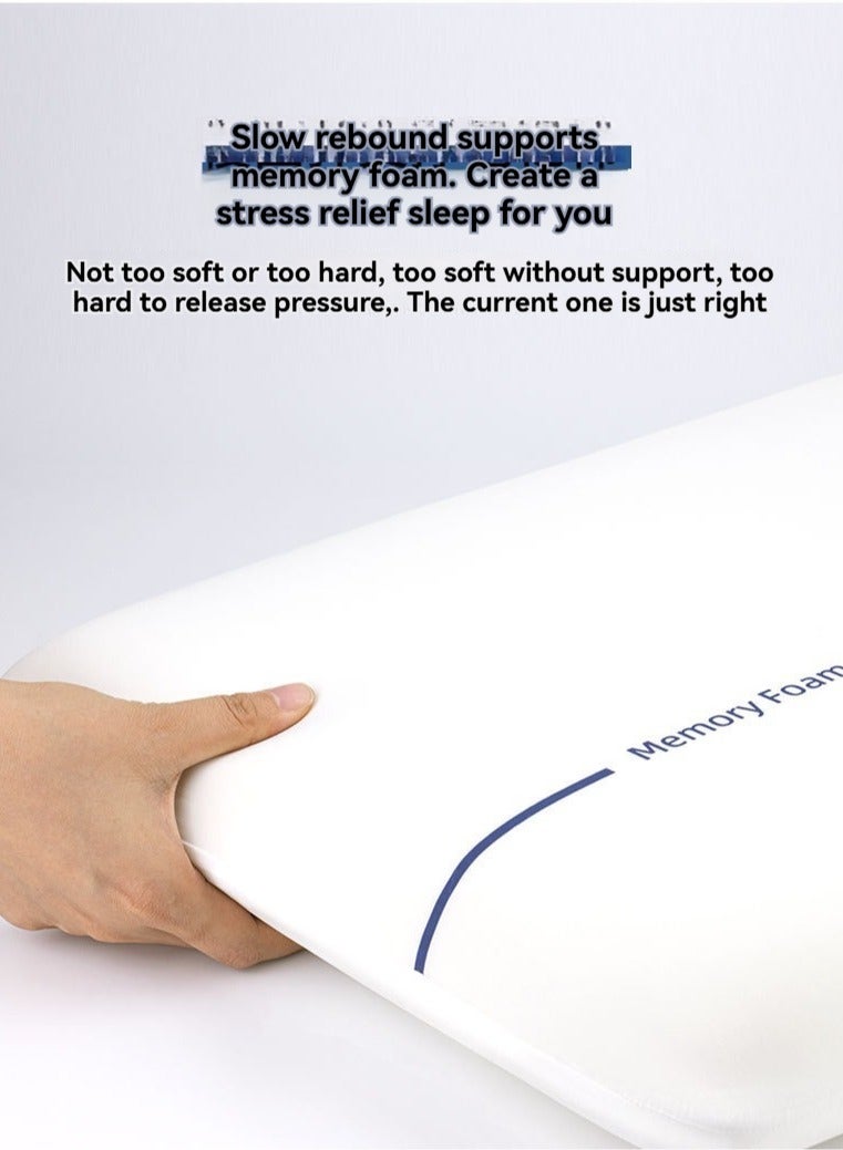M MIAOYAN Slow Rebound Memory Foam Pillow Planet Pillow Pro - Yado Hotel Neck Protection Pillow, Sleep Aid Zero Pressure Memory Pillow  - Image 4