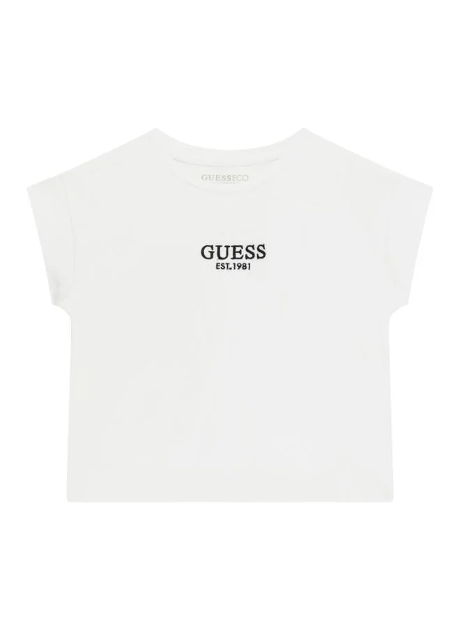 جس Kids Logo Short Sleev T-Shirt