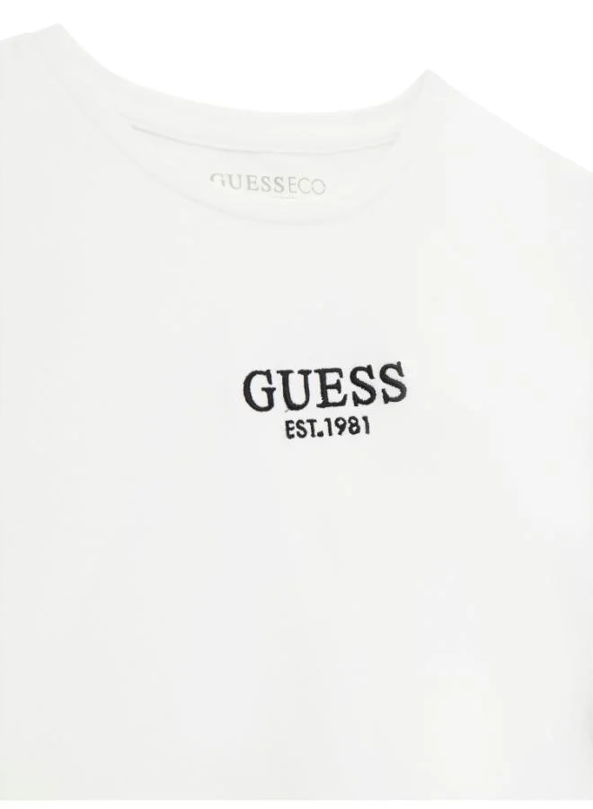جس Kids Logo Short Sleev T-Shirt
