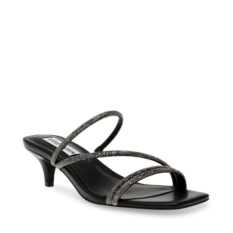 ستيف مادن KATRIANA Black Women Heel Sandals
