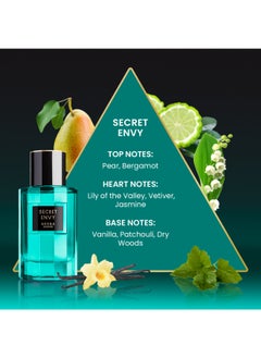 Aoura London Aoura London Secret Envy Perfume For Women | Long-Lasting, Sophisticated Ladies Perfume | Perfect For Evening Wear & Special Occasions | Eau De Parfum, 100ml  - Image 3