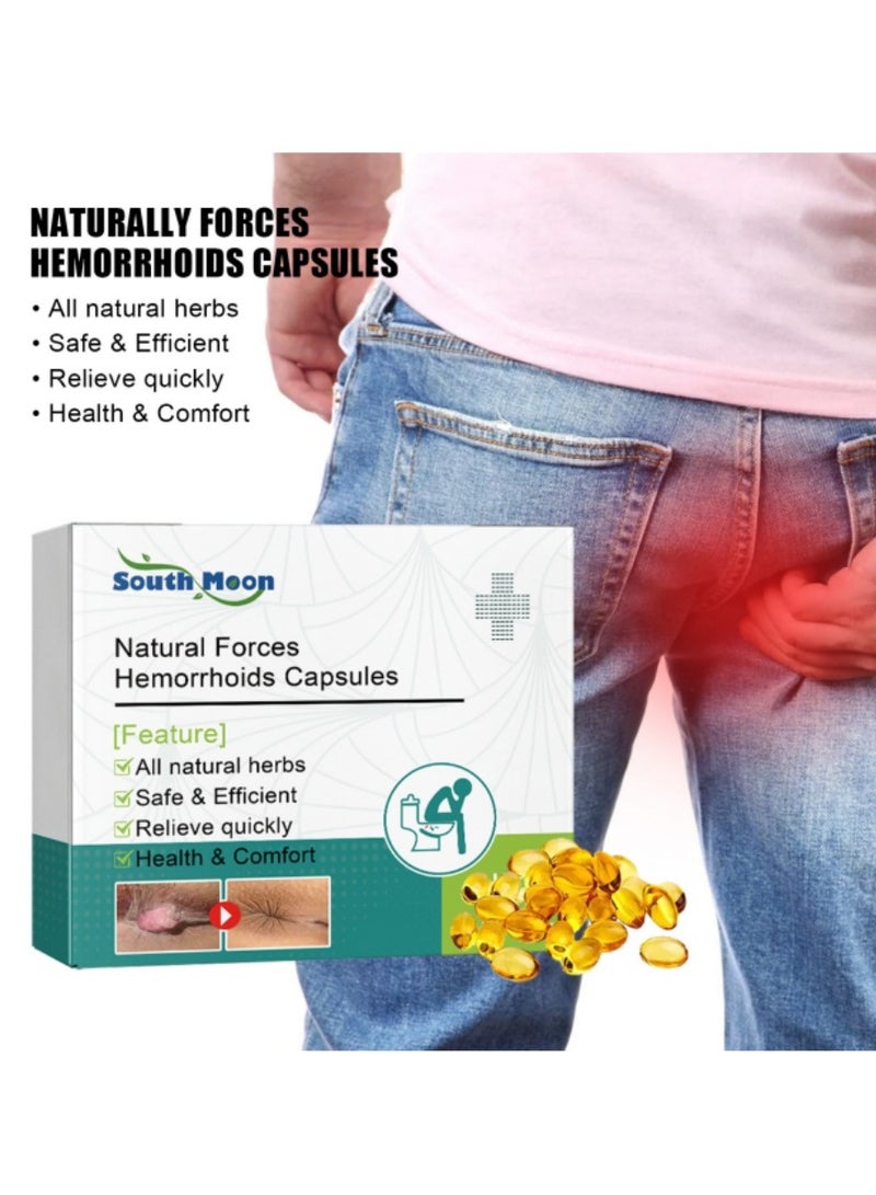 ساوث مون كبسولات مهدئة حول الشرج - تخفف الحكة والإزعاج، مناسبة للعناية الشرجية الداخلية والخارجية المختلطة - Image 2