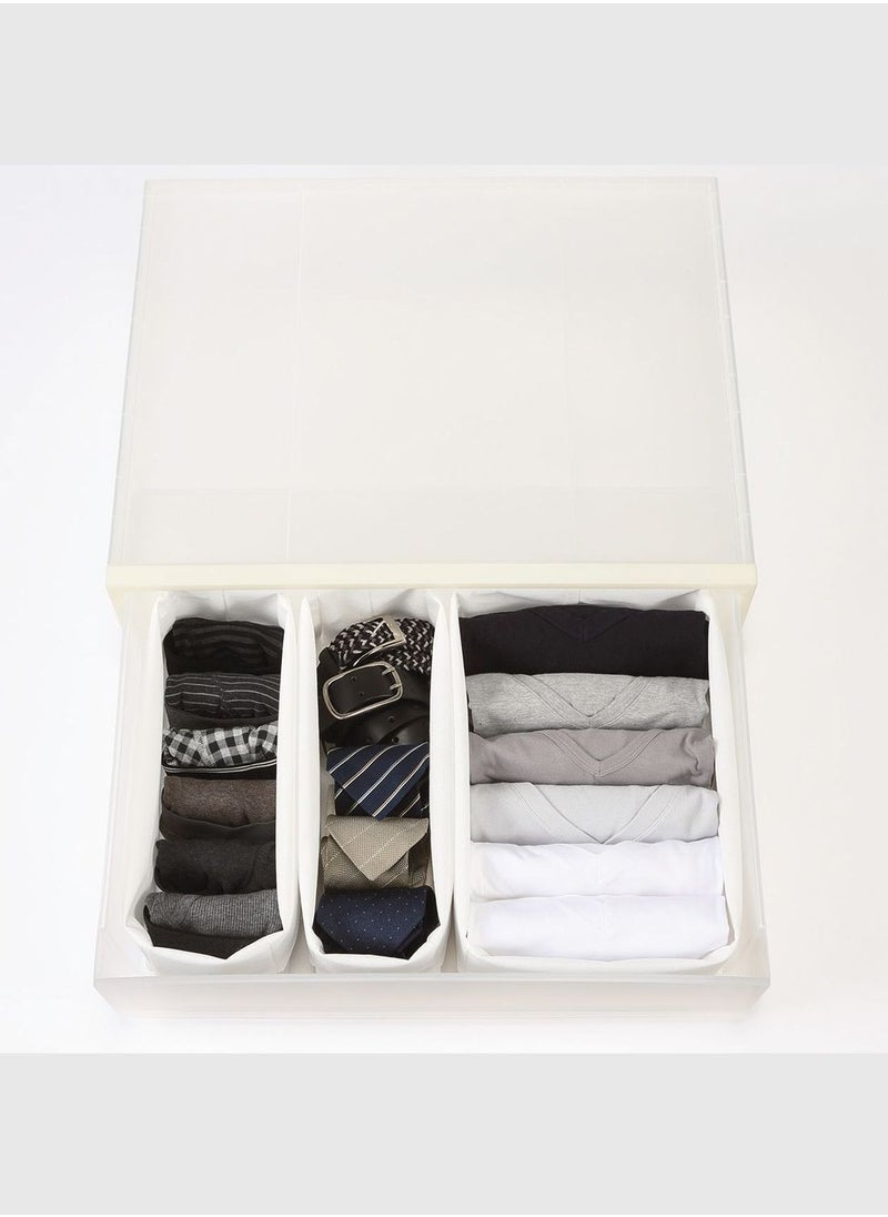 MUJI - Non-Woven Fabric Partition Case with Variable Height, W 225 x D 325 x H 21 cm, 2 Pieces, L, Neutral - Image 1