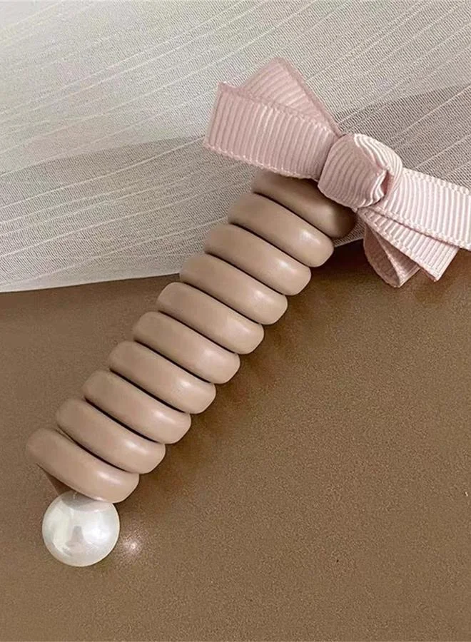 Take Two Spiral Hair Tie with Bow