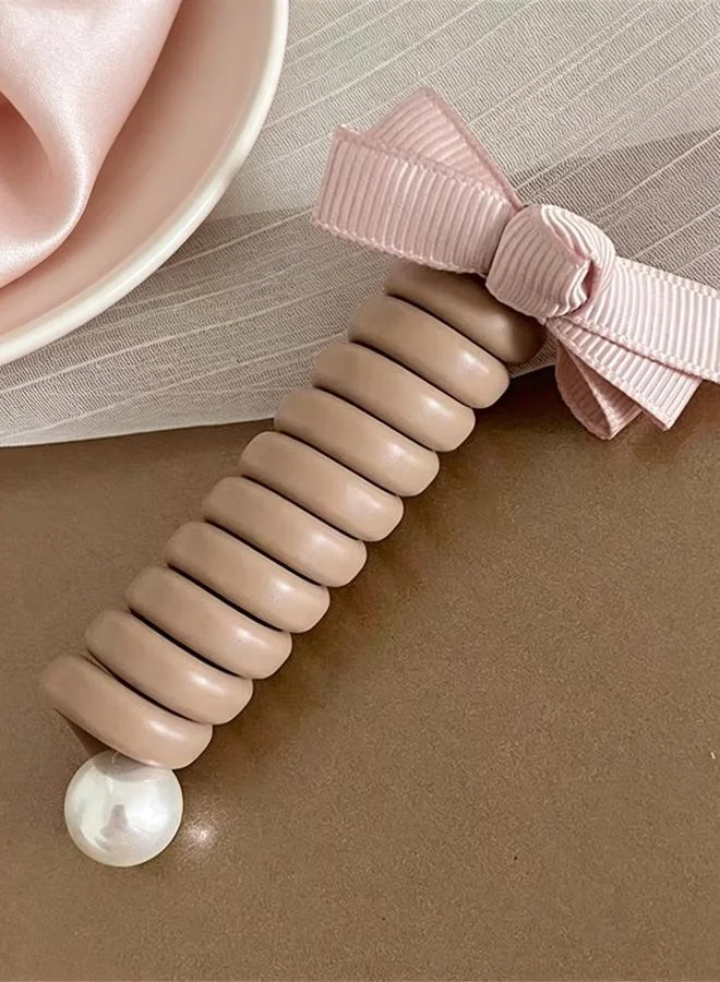 Take Two Spiral Hair Tie with Bow