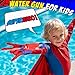 Aooess Spider Water Gun for Kids Spider Web Shooter Automatic Water Blaster for Kids Electric WristMounted Superhero Squirt Toy Superhero RolePlay Toy for Outdoor Summer Fun Blue - Image 4