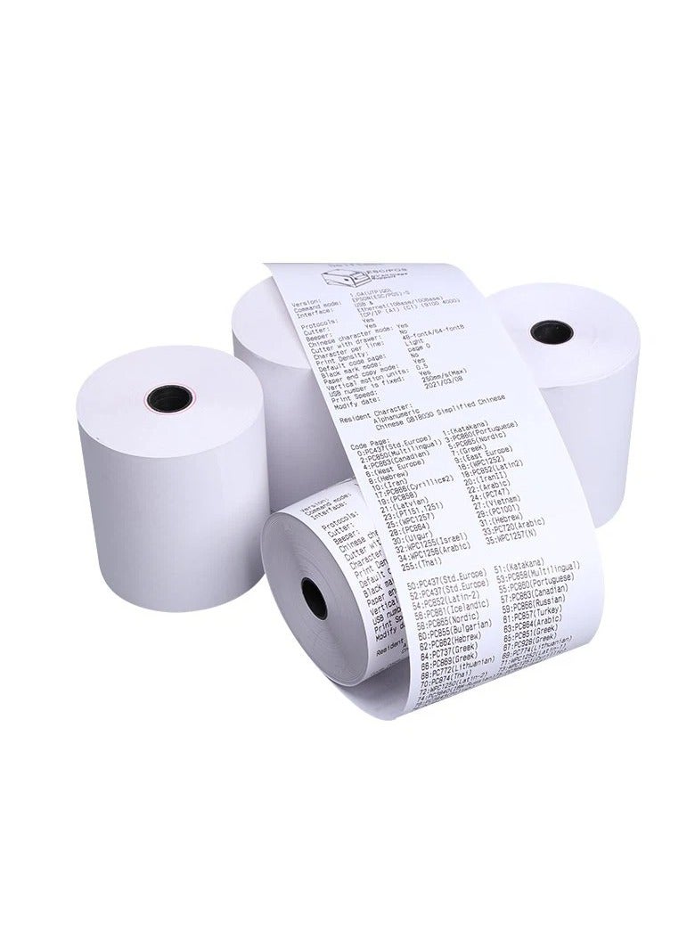 Terabyte 80x50 Thermal Paper Receipt 3 1/8" 80'Fits All POS Cash Registers Printers, Credit Card Terminals, Star Micronics SCP700, TSP100 BPA Free - BuyRegisterRolls 10Pcs - Image 1