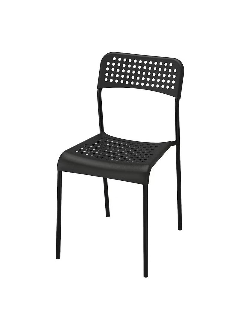 وثير - طقم 4 كراسي متعدد الاستخدامات اسود 77x45x39سم بدون طاولة - Image 1