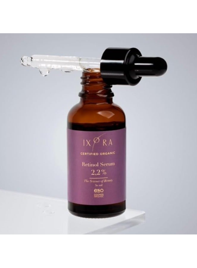 IXORA Retinol Serum 2.2% for Night by IXORA: Rejuvenate and Revitalize Your Skin for a Radiant, Youthful Complexion with Retinaldehyde, Beetroot Extract, and Hyaluronic Acid - Image 1