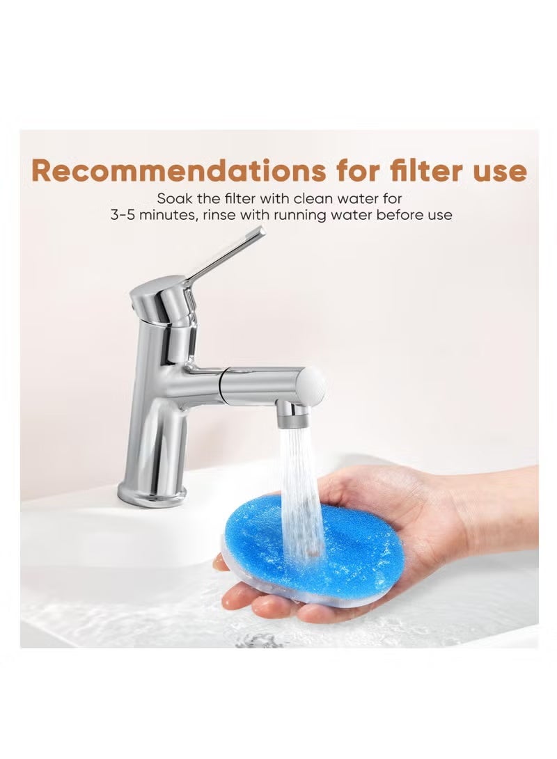 Cat Water Fountain Filters, Fountain Replacement Filter with 3 sets of Replacement Filters (3 Filters&3 Sponges) - Image 4