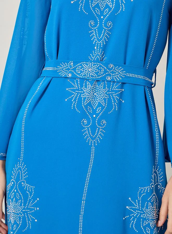 Styli Embellished Tie Up Jalabiya
