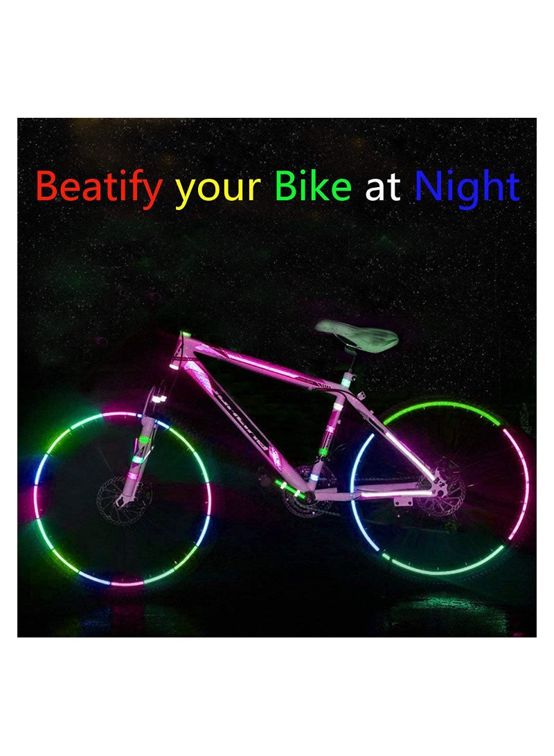 SYOSI Reflective Tapes 5 Colors, Safety Reflective Warning Stickers, Self-Adhesive DIY Rim Outdoor Lighting Sticker Waterproof Reflective Adhesive Tape Stripe, for Bike, Motorcycle, Car, Bicycle Decoration - Image 3
