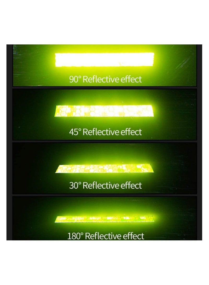 Reflective Tapes 5 Colors, Safety Reflective Warning Stickers, Self-Adhesive DIY Rim Outdoor Lighting Sticker Waterproof Reflective Adhesive Tape Stripe, for Bike, Motorcycle, Car, Bicycle Decoration