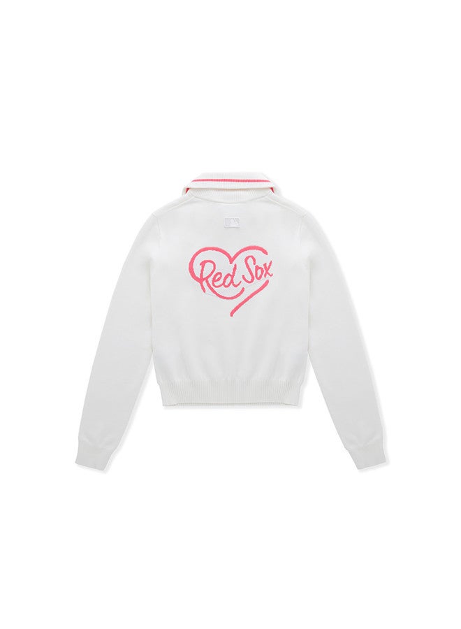 MLB Women'S Heart Embroidery Logo Pullover Fashion Comfortable Sweater Spring Autumn Kph01 - Image 5