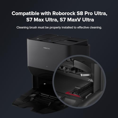 roborock High-Speed Cleaning Brush for Saros 10/S8 MaxV Ultra/S8 Max Ultra/S8 Pro Ultra/S7 Max Ultra/S7 MaxV Ultra for Mop Washing and Dock Self-Cleaning (2pcs Included), Robot Vacuum Accessories - Image 2