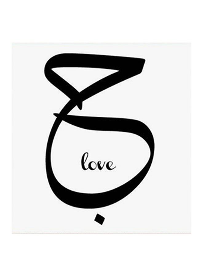 RYN Love MDF Wall Art Black/White - Image 1