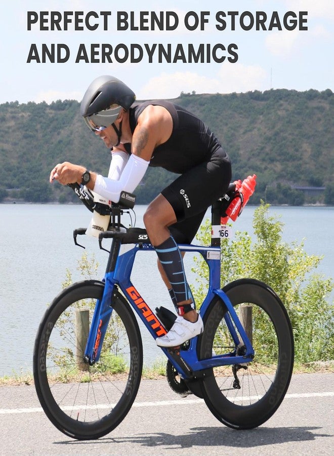SLS3 Aero Top Tube Bike Bag - Small, Stable & Secure Bike Frame Bag for Triathlon & Cycling Race Accessories - Premium Low Profile Tri Bike Pouch to Reduce Drag - Custom Fit Bicycle Bag for Bike Stem - Image 2