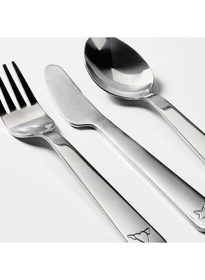 Zaboon 3-Piece Cutlery Set, Stainless Steel - Image 4