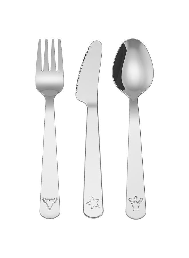 Zaboon 3-Piece Cutlery Set, Stainless Steel - Image 1