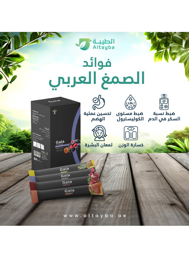 GAIA Mixed Berries Gaia Gum Arabic 15 Sachets - Digestive Health - Cholesterol Management - Weight Loss Help - Prebiotic Power - Blood Sugar Balance - Skin Vitality - Nutrient Rich  - Image 2