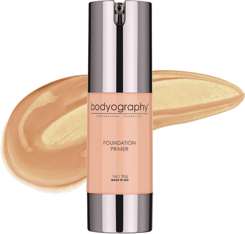 Bodyography Foundation Primer (Neutral) - Flawless Anti-Aging Makeup Primer with Vitamin E, Jojoba, and Grapeseed Oil - Image 1