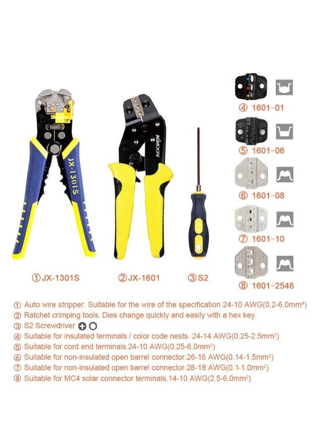 NIBEMINENT Professional Multifunctional Terminal Plier Kit Multicolour  - Image 3