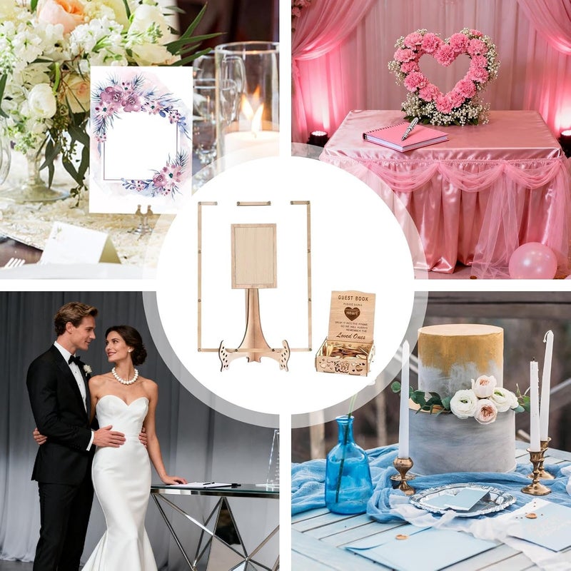Wedding Photo Frames | Creative Romantic Display Board | Wedding Picture Frame,Display for Ceremony Reception Event Celebration Festival Decoration - Image 4