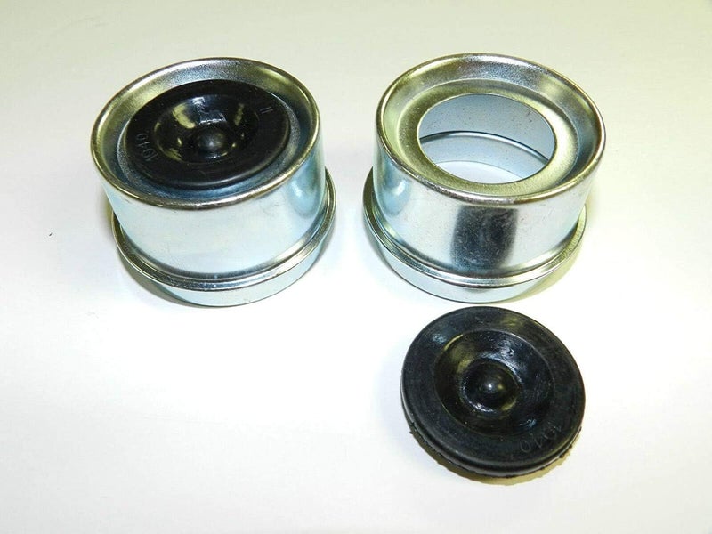 xyocx Replacement Trailer Axle Dust Cap Cup Grease Cover & Plug RV Camper Utility 1.98" (4 Pack) - Image 2
