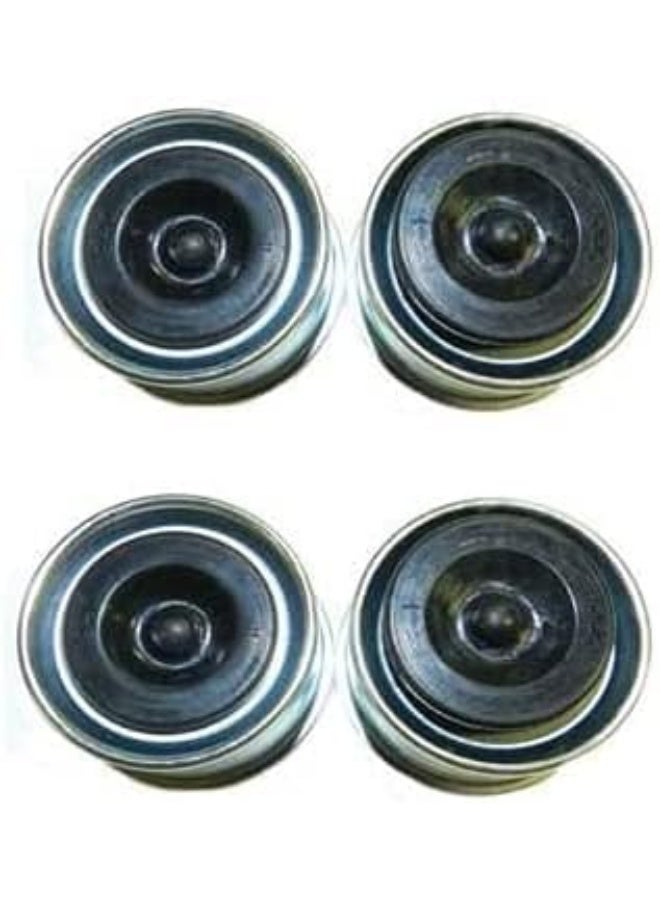 xyocx Replacement Trailer Axle Dust Cap Cup Grease Cover & Plug RV Camper Utility 1.98" (4 Pack) - Image 1