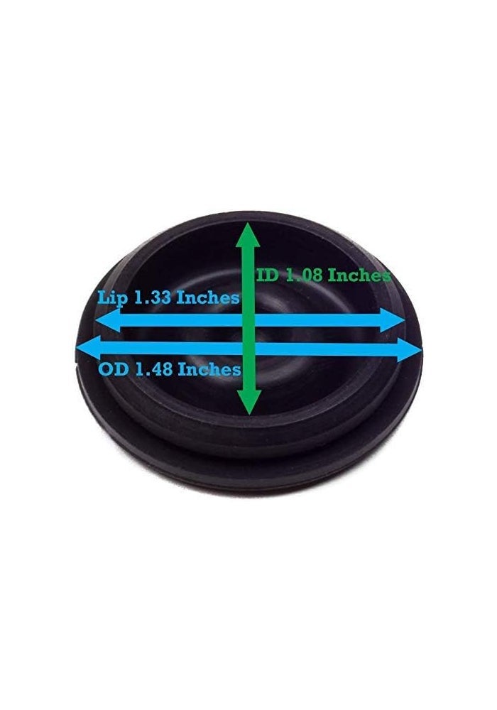 xyocx Replacement Trailer Axle Dust Cap Cup Grease Cover & Plug RV Camper Utility 1.98" (4 Pack) - Image 4