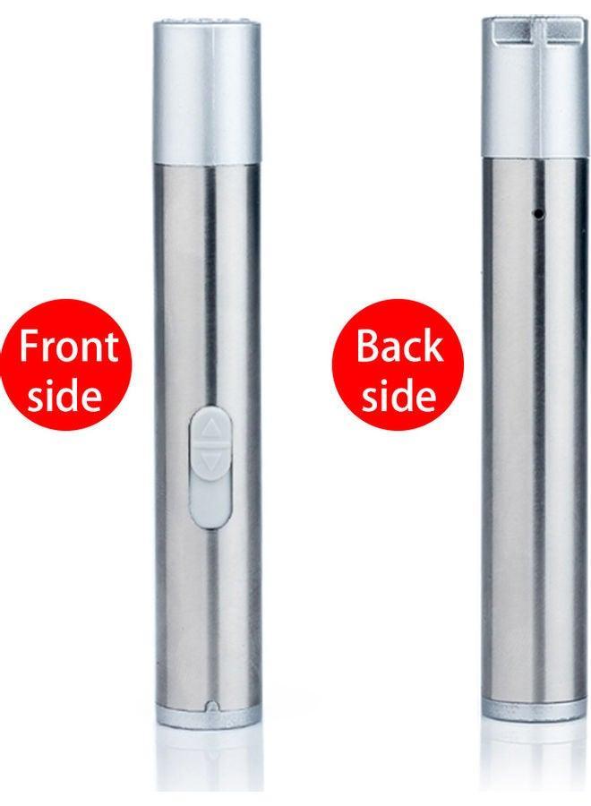 3 in 1 Multi functional LED Flashlight Silver 11.50x1.50x1.50cm - Image 4