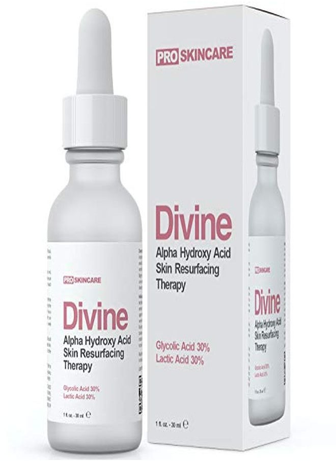 DIVINE DERRIERE - Glycolic Acid Peel Aha 60% Glycolic Acid And Lactic Acid Chemical Peel For Face Professional Resurfacing Face Peel Exfoliates Skin, Reduces Fine Lines, Wrinkles And Acne Scars Facial Peel, 1Oz - Image 1