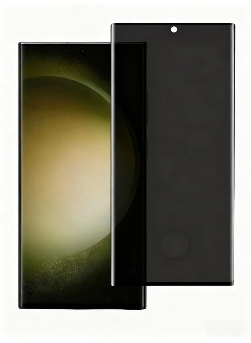 Galaxy S23 Ultra, Screen Protector (Anti-Fingerprint) Nano Anti-Spy Privacy Protector High Quality, Maximum Screen Protection from Scratches and Breakage