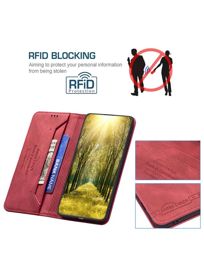 S-TOP Case For Samsung Galaxy A23E 5G Magnetic RFID Blocking Anti-Theft Leather Phone Case - Image 5