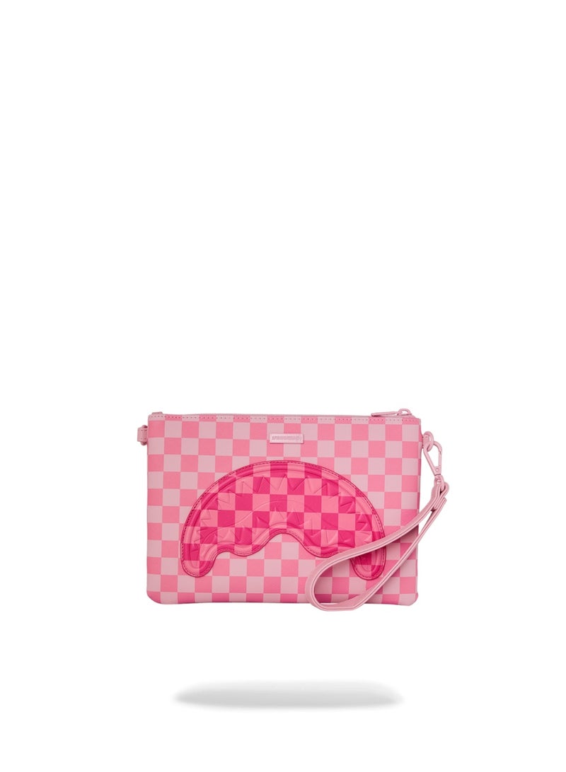 SPRAYGROUND PINK SHARKS IN PARIS PATCH CROSSOVER CLUTCH - Image 4