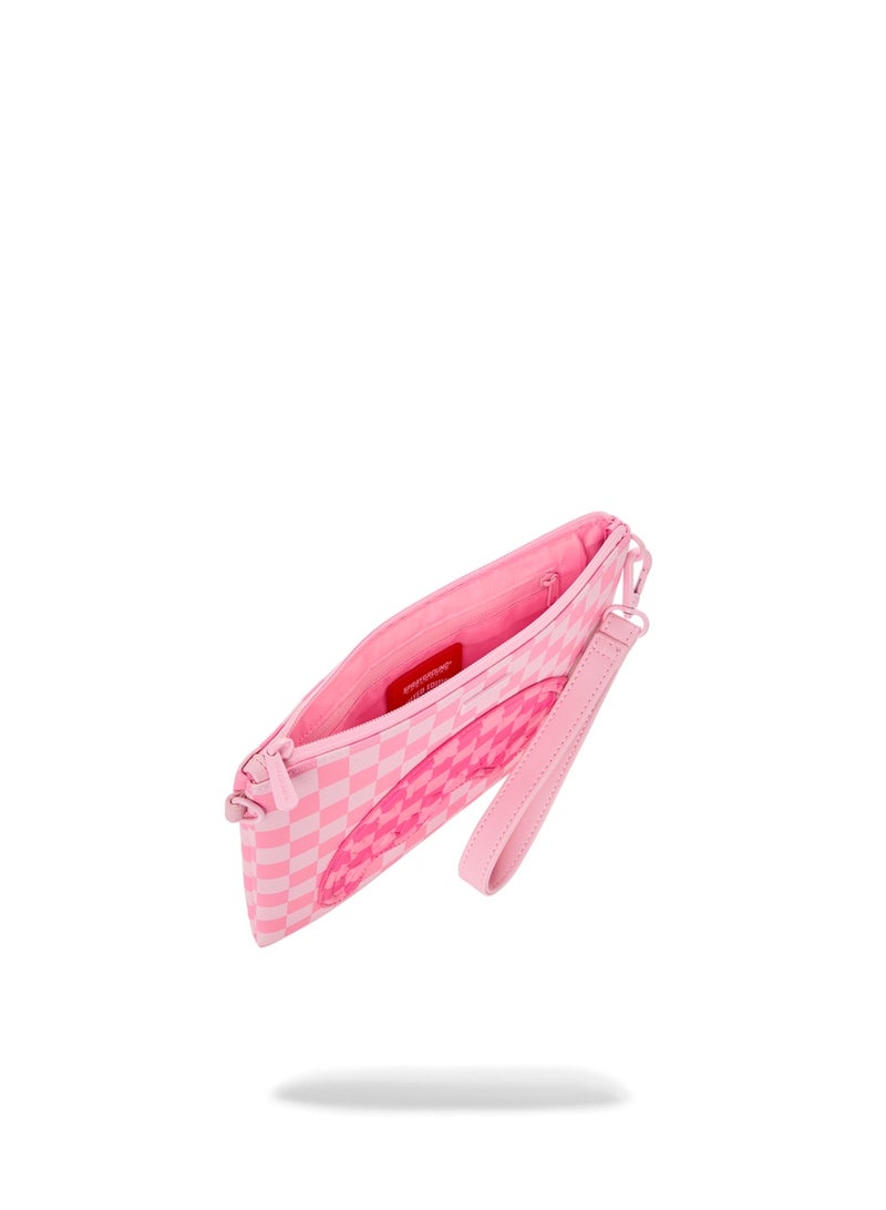 SPRAYGROUND PINK SHARKS IN PARIS PATCH CROSSOVER CLUTCH - Image 5