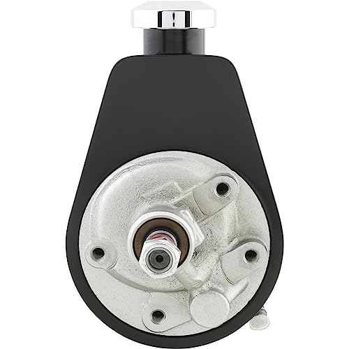 Tuff Stuff Power Steering Pump, Saginaw, 3 gpm, 1200 psi, Steel, Black Powder Coat, Universal, Each - Image 2