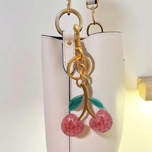 FASTFAIRY Keychain Cherry Bag Charms Purse: Key Chains Women Cute - Car keyrings leather handbags - Fashion enthusiasts - Image 5