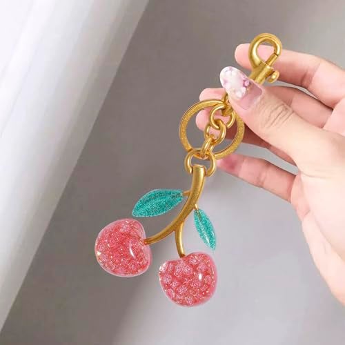 FASTFAIRY Keychain Cherry Bag Charms Purse: Key Chains Women Cute - Car keyrings leather handbags - Fashion enthusiasts - Image 4