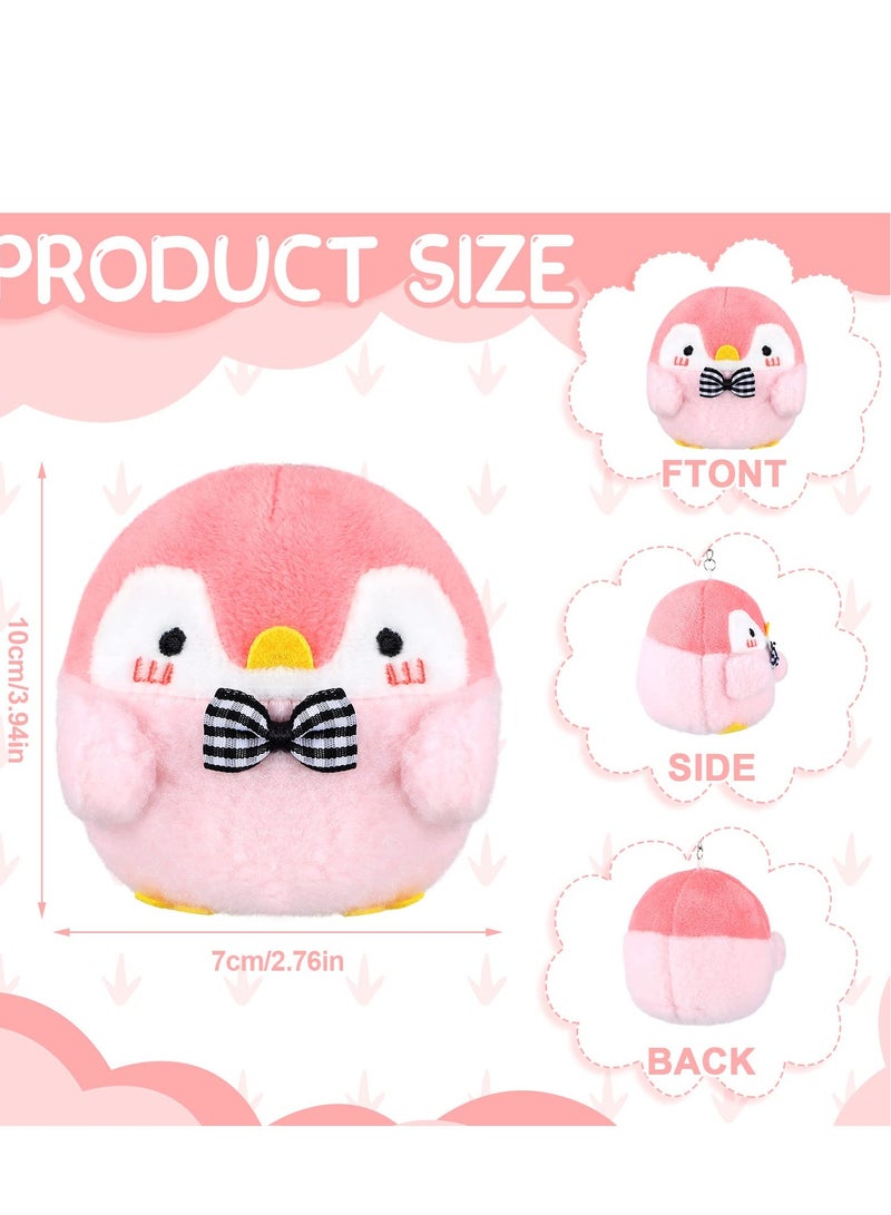 9 PCS Penguin Stuffed Plush Toys with Keychain, Hanging Penguin Toys Penguin Party Decorations, Suitable for Girl Boy Penguin Pendant Party Favor Gift (4.3 Inch） - Image 2