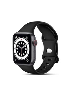 Generic Strap Silicone Band For Apple Watch 49mm / 45mm / 44mm / 42mm Series 1/2/3/4/5/6/7/8/SE Replacement Strap Wristband Bracelet Compatible with 49 mm / 45 mm/ 44 mm / 42 mm  - Image 1