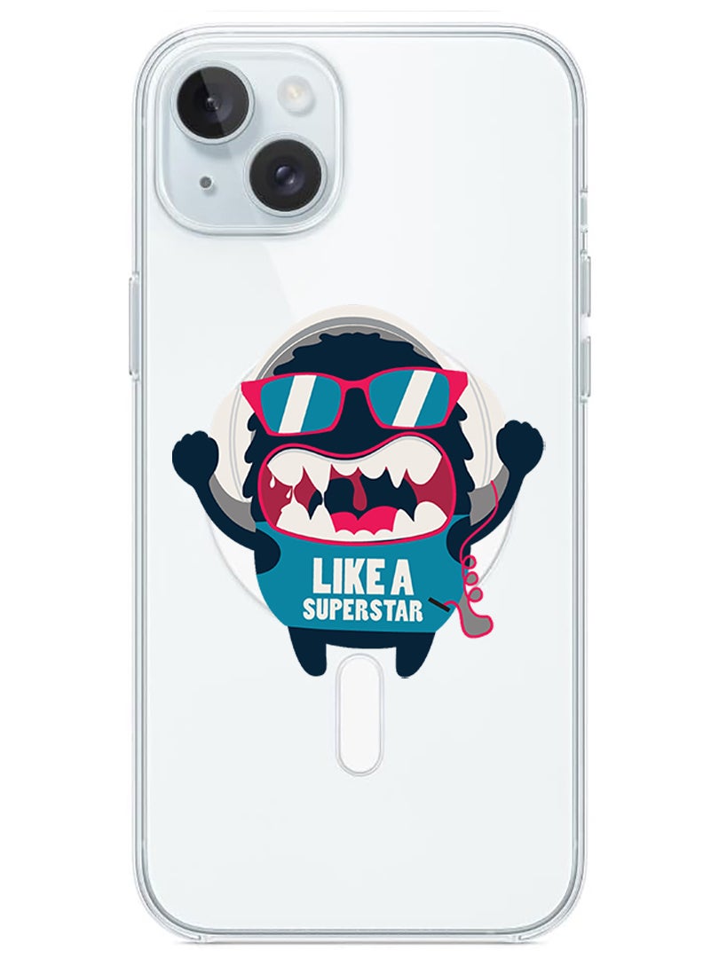 Theodor Magnetic Case for iPhone 15 6.1-inch Compatible with MagSafe Wireless Charging, Shockproof Phone Bumper Cover Like a superstar copy - Image 1