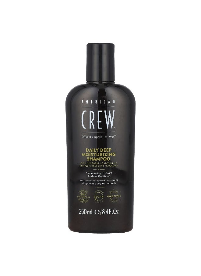 AMERICAN CREW American Crew, Daily Deep Moisturizing Shampoo, Citrus Mint, 8.4 fl oz (250 ml)  - Image 1